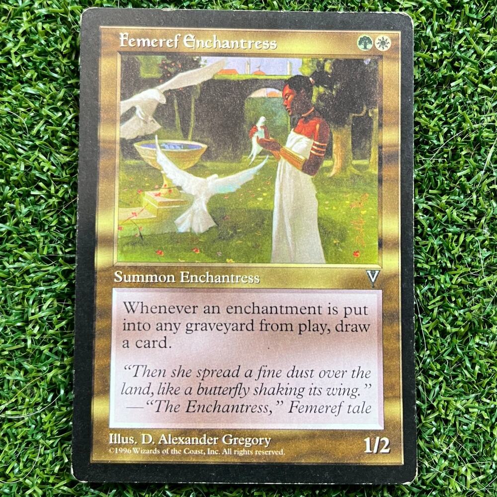 MTG Femeref Enchantress Mirage Rare Vintage Magic The Gathering LP/MP